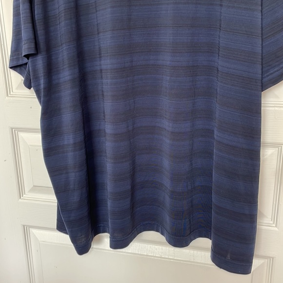 Donated.. George Navy with Black Striping Polo Big Man’s 3X Top Golf Shirt Prepp - Picture 8 of 15